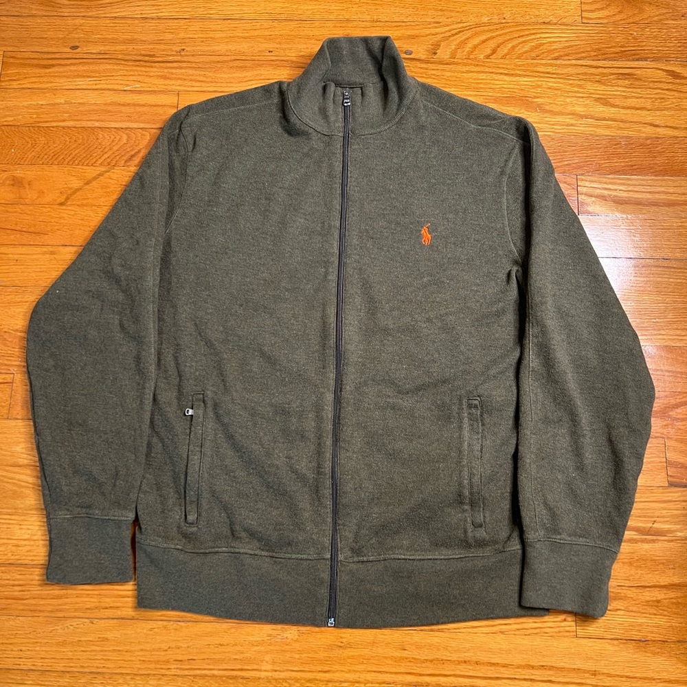 Polo Ralph Lauren Dark Green Zip-Up Sweater